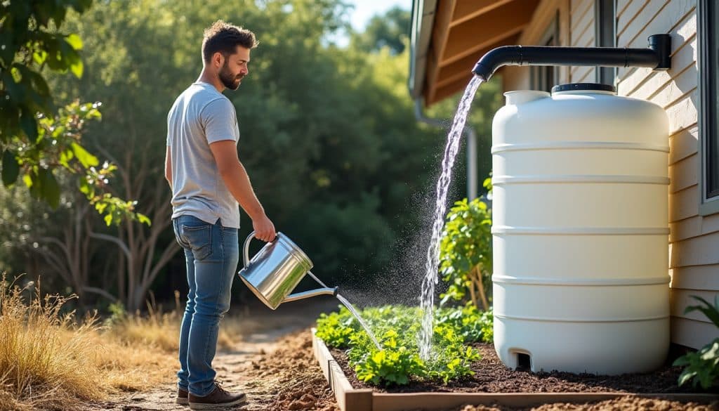 face aux sécheresses, un récupérateur d’eau de pluie aide à anticiper les restrictions, à préserver les ressources et à réduire votre consommation d’eau potable.
