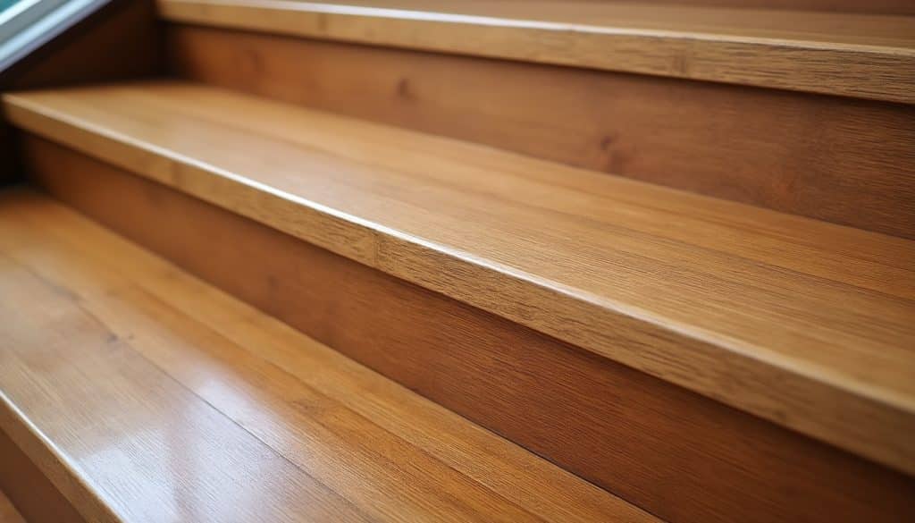 découvrez comment la vitrification avec un vernis ultra résistant protège efficacement les marches de votre escalier en bois, assurant durabilité et esthétique.