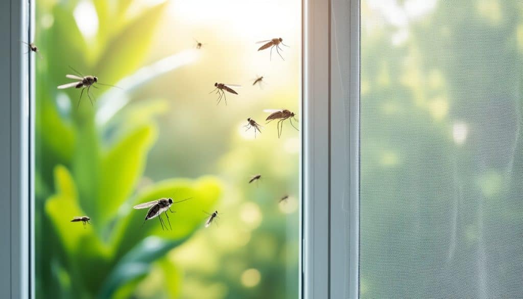 le barrage mécanique contre les insectes volants en été : découvrez pourquoi la moustiquaire pour fenêtre est la solution idéale pour profiter de l'air frais tout en restant protégé.