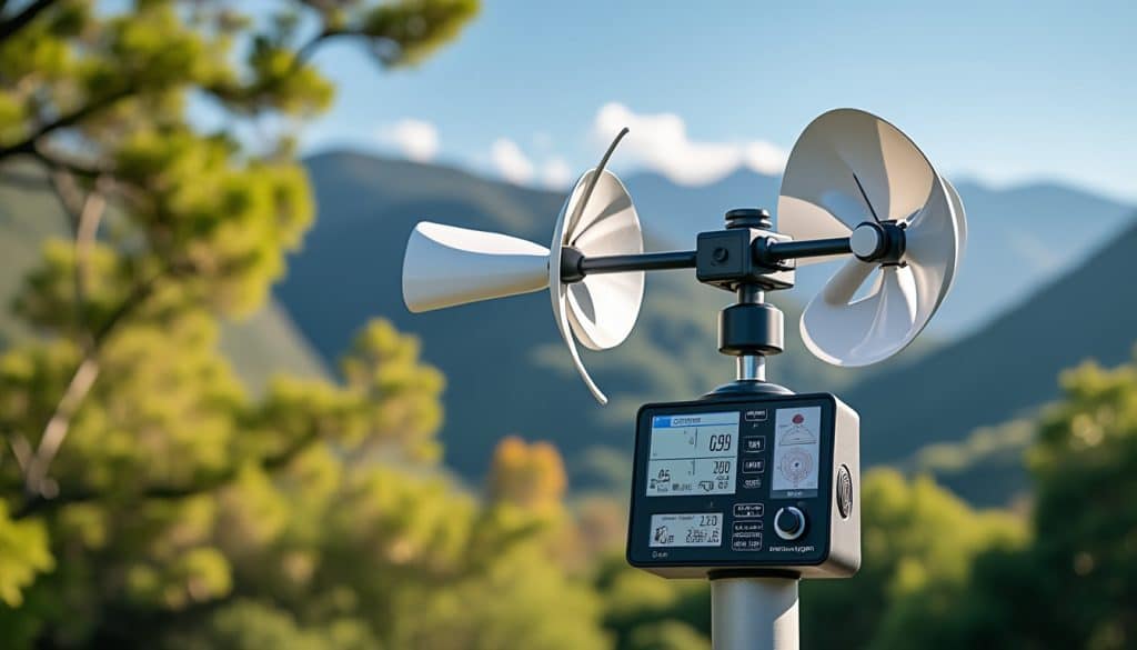 découvrez comment le couplage avec un anémomètre permet de mesurer avec précision le vent, complétant ainsi efficacement votre station météo.