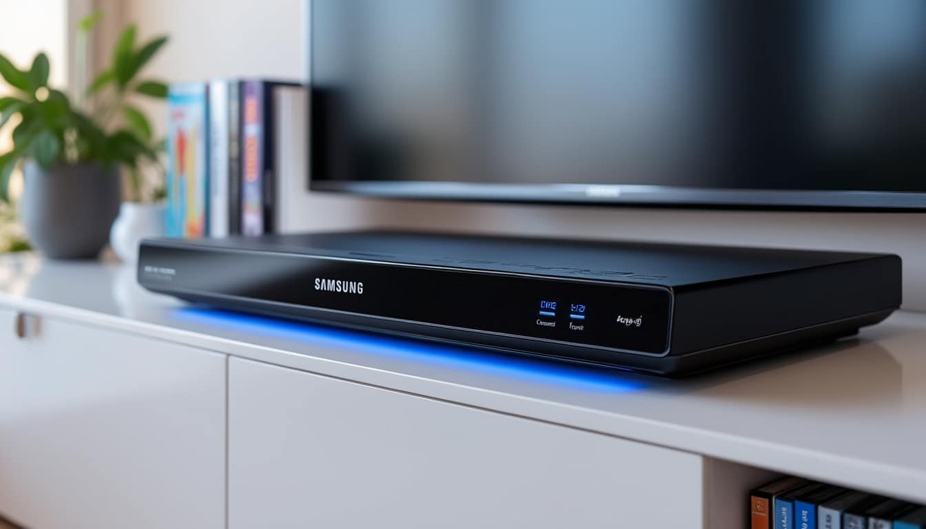 découvrez notre sélection des meilleurs lecteurs blu-ray dvd samsung pour profiter d'une qualité d'image exceptionnelle et d'une expérience cinéma à domicile inégalée.
