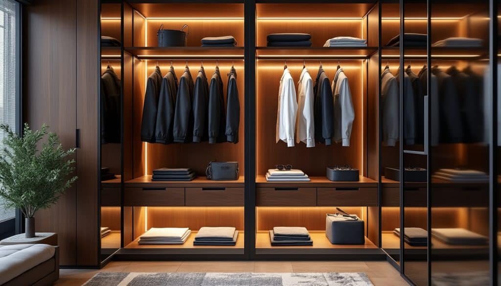 découvrez comment l'intégration d'un éclairage led automatique à l'ouverture valorise votre placard dressing en alliant praticité et esthétisme pour un espace optimisé et accueillant.