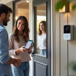 échangez en direct avec vos visiteurs grâce à la communication vocale bidirectionnelle de votre sonnette vidéo, où que vous soyez.