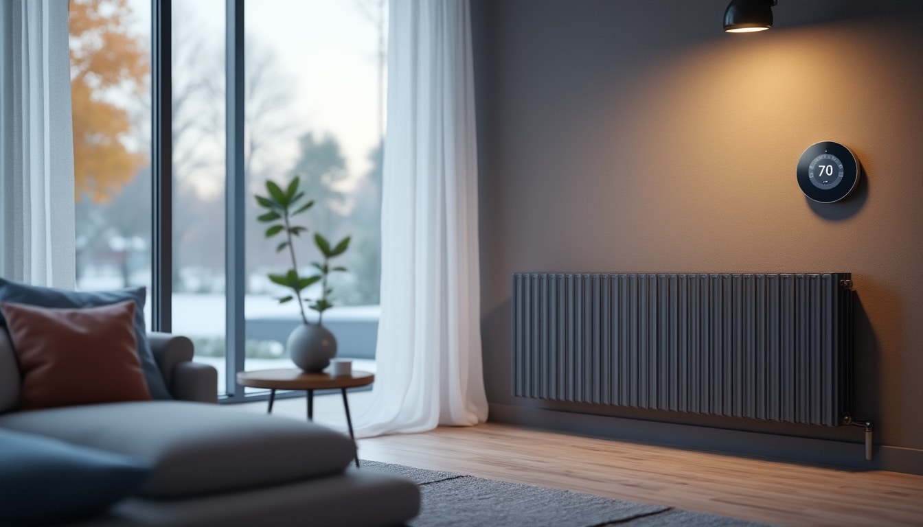 un thermostat intelligent détecte l’ouverture des fenêtres et coupe automatiquement le chauffage pour éviter le gaspillage d’énergie.