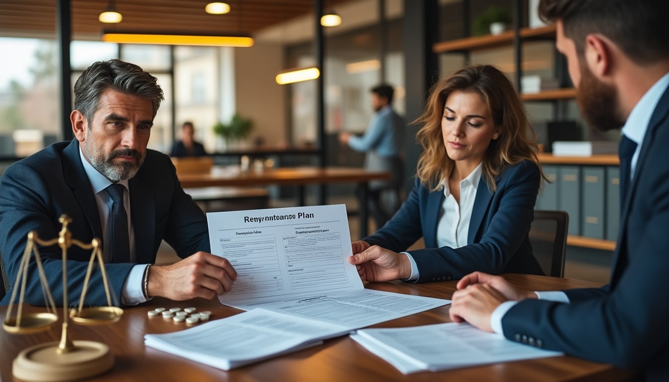 un plan d’apurement des dettes sur dix ans peut permettre à une entreprise en difficulté d’éviter la liquidation grâce au redressement judiciaire.